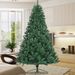 Artificial Christmas Tree Full Natural Spruce PVC Fir Tree 7.5ft Foldable Metal Stand Unlit Green_maomaolike.com
