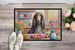 Decorating Easter Afghan Hound Doormat Front Door Mat Indoor Outdoor Rugs For Entryway, Non Slip Washable Low Pile, 24H X 36W_maomaolike.com