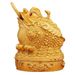 Money-Biting Ornament Gold Wealth-Attracting Tea Pet Three-Legged Golden Toad Desktop Home Office Decoration Manufacturer Wholesal_maomaolike.com