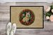 Japanese Spitz Christmas Flowers Doormat Front Door Mat Indoor Outdoor Rugs For Entryway, Non Slip Washable Low Pile, 24H X 36W_maomaolike.com
