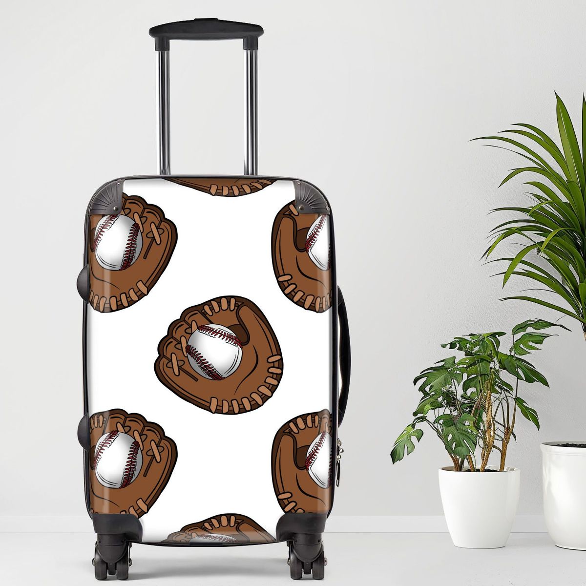 Baseball3 Luggage20/24/28 Inch Luggage, Carry-On, Custom Luggage, Luggage Set, Suitcase, Travel, Vacation, Cabin Suitcase, Custom Suitcase, Personalized Luggage_maomaolike.com