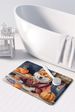 Shiba Inu Fall Kitchen Pumpkins Memory Foam Kitchen Mat Machine Washable Anti-Fatigue Mat Cushion Comfort Bath Mat Or Kitchen Rug_maomaolike.com
