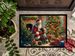 German Shorthaired Pointer And Santa Claus Doormat Front Door Mat Indoor Outdoor Rugs For Entryway, Non Slip Washable Low Pile, 24H X 36W_maomaolike.com