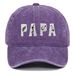 Unisex PAPA embroidered washed Sun Protection Sun hat men's and women's outdoor sports fishing sun shade baseball cap_maomaolike.com