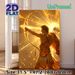Mythological Solar Archer Painting Poster, Golden Luminous Fantasy Style Poster, Striking Glowing Bow Artwork Suitable For Home, Game Room, Study_maomaolike.com