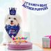 Dog Birthday Party Supplies, Boy Dog Birthday Bandana Set With Cute Dog Bowtie, Scarf, Birthday Banner Balloons And Hat With Numbers For Medium And Extra Large Dogs Pets(Blue)_maomaolike.com