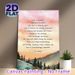 Inspirational Life Quote Painting Poster, Soft Watercolor Mountain Sunset Scene Poster, Encouraging Life Message Ideal For Home, Office, Living Room_maomaolike.com