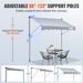 VEVOR Manual Retractable Awning, 118" Outdoor Retractable Patio Awning Sunshade Shelter, Adjustable Patio Door Window Awning Canopy With 39" Sun Shade Curtain For Backyard, Garden, Balcony_maomaolike.com