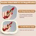 3 Color Light Mini Travel Mirror, RechargeableLED Foldable Handbag Mirror, Double Sided Magnifying Compact Beauty Mirror For Bedroom Outdoor Dressing
_maomaolike.com