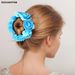 More Charming New Foam Flower Hair Loop Rose Hair Ornament Hair Rope Ball Head High Elastic Hair Loop_maomaolike.com