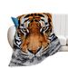 Tiger Digital Print Flannel Soft Sofa Cover Lazy Shawl Travel Portable Blanket Factory Wholesale_maomaolike.com