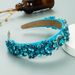 Fashionable and Versatile Outdoor Creative Baroque Retro Headband with Colorful Rhinestones and Trendy Women's Headwear_maomaolike.com