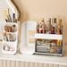 Cosmetic Desktop Storage Box Household Dressing Table Large Capacity Pen Holder Makeup Brush Lipstick Eyeshadow Powder Puff Storage Rack Home Decor_maomaolike.com