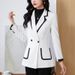 Women's Clothing slim-fit elegant commuter casual all-match small top suit_maomaolike.com