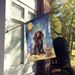 Boykin Spaniel Happy Birthday House Flag Large Porch Sleeve Pole Decorative Outside Yard Banner Artwork Wall Hanging, Polyester, House Size, Multicolor_maomaolike.com