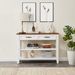 Retro Design Console Table With Two Open Shelves, Pine Solid Wood Frame And Legs For Living Room_maomaolike.com
