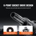 1/2 "drive Impact Socket Set, SAE And Metric 6-point Cr-V Steel With Ratchet Handle And Housing For Car, Truck And Home Repairs SAE (7/16" -1 ") And Metric (13-24mm) 2 Style Options_maomaolike.com