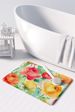 Ranunculus In Watercolor Memory Foam Kitchen Mat Machine Washable Anti-Fatigue Mat Cushion Comfort Bath Mat Or Kitchen Rug_maomaolike.com