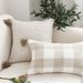 SOGA 50cm Beige Pillow Textured Throw Cover, Luxurious Rib Knit Ribbed Cotton Throw Pillow_maomaolike.com