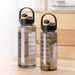 LUSQI 1.5 L/2L/3L Bottle Large Capacity Water Cup Leak-proof With Straw Plastic&Time Stamp For Home Outdoor Sports_maomaolike.com