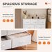 Desser For Bedroom With 7 Fabric Drawers Organizer Storage Closet Chest Clothes For Living Room Display Cabinet Of Furniture_maomaolike.com
