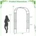 Outdoor Metal Garden Arch Trellis For Climbing Plants Grape Vine Flower_maomaolike.com