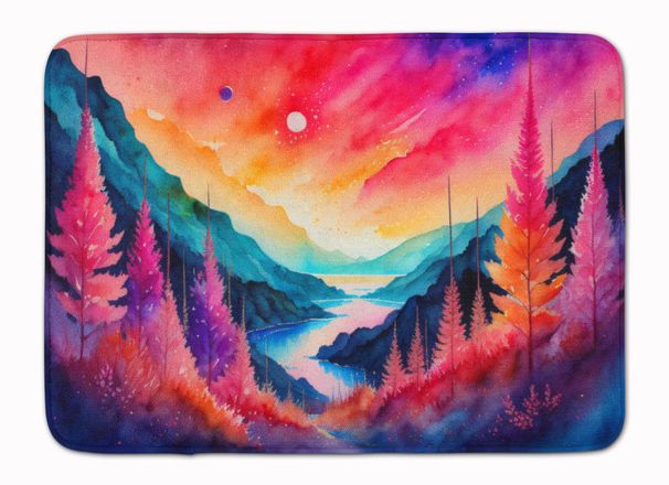 Astilbe In Color Memory Foam Kitchen Mat Machine Washable Anti-Fatigue Mat Cushion Comfort Bath Mat Or Kitchen Rug_maomaolike.com