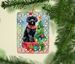 Poodle Christmas Porcelain Ornament Christmas Tree Hanging Decorations For Home Christmas Holiday, Rectangle, Gift, Multicolor_maomaolike.com