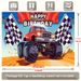 Truck Birthday Party Banner - 2D Flat Polyester Wall Hanging With Number 1, 1st Birthday Party Decor, Photo Props_maomaolike.com