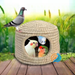 Egg Hatching Special Pigeon Box Rabbit Bird Nest Warm Grass Woven Outdoor Wall Hanging Home Use_maomaolike.com