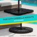 Outdoor Universal Cross Brace Stand For Small Offset Umbrella Or Large Market Umbrella, Black_maomaolike.com