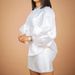 Women's Clothing Temperament Commuter Puff Sleeve Top Hip Skirt Suit_maomaolike.com