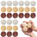 24Pcs Wicker Rattan Balls Decorative Balls 3 Colors Centerpiece Bowls For Home Wedding Party_maomaolike.com