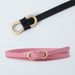 HOT Women New PU Leather 8-shaped Metal Buckle Belt Girls Dress Jean Pants Waistband For Lady Brand Belts_maomaolike.com