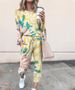 Women's Clothing 2024 spring autumn and winter printed casual long sleeved women's sports suit_maomaolike.com