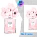 Chic Floral Perfume Bottle Painting Poster, Soft Watercolor Blush Pink Flower & Perfume Bottle Poster, Delicate Elegant Decor Suitable For Bedroom_maomaolike.com