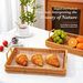 Dessert Fruit Bowl, Restaurant Bread Household Tray, Imitation Rattan Storage Basket, Rectangular Shape_maomaolike.com