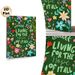 Floral Inspirational Quote Painting Poster, Vibrant Whimsical Hand-drawn Colorful Floral Poster, Uplifting Hopeful Message, Ideal For Home, Living_maomaolike.com