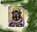 Rottweiler King Of Mardi Gras Porcelain Ornament Christmas Tree Hanging Decorations For Home Christmas Holiday, Rectangle, Gift, Multicolor_maomaolike.com