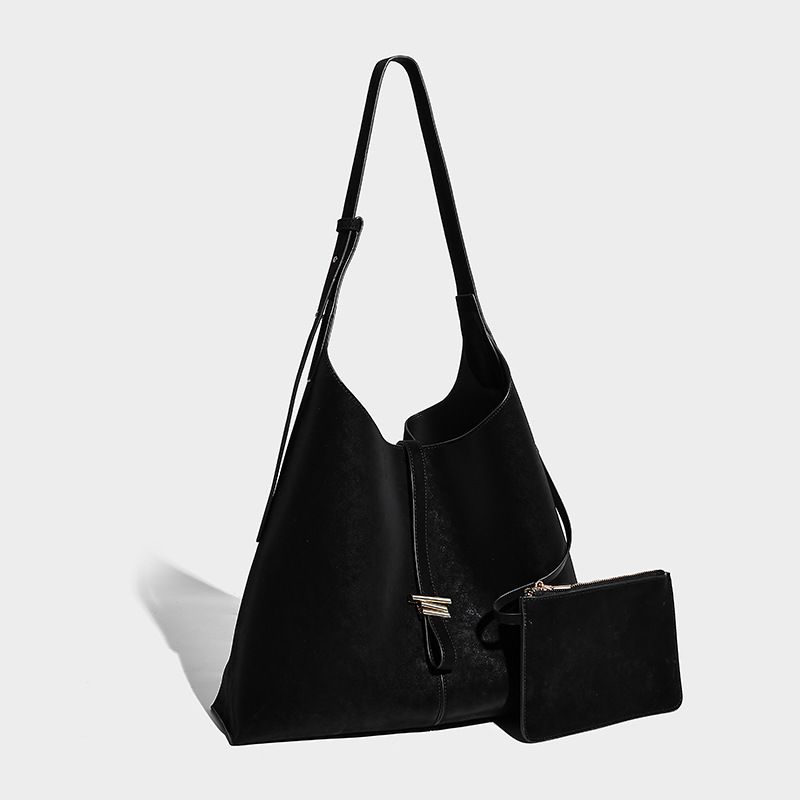 Niche Design Tote 2026 Autumn And Winter New Model, Large-capacity Women's Commuter Suede-feel Shoulder Bag, Crossbody Bag_maomaolike.com