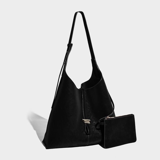 Niche Design Tote 2026 Autumn And Winter New Model, Large-capacity Women's Commuter Suede-feel Shoulder Bag, Crossbody Bag_maomaolike.com
