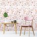 Soft Floral Peel & Stick Wallpaper – Romantic Pink Botanical, Removable, Waterproof, Renter Friendly Decor_maomaolike.com