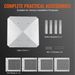 VEVOR Chimney Cap, 9 X 9 Inch, 304 Stainless Steel Fireplace Chimney Cover, Not Easily Toppled & Practical Accessories & Easy Installation, Fits Mesh Flue Covers Outside Clay Flue Shingles, Silver_maomaolike.com