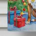 Staffordshire Bull Terrier Christmas Reindeer House Flag Large Porch Sleeve Pole Decorative Outside Yard Banner Artwork Wall Hanging, Polyester, House Size, Multicolor_maomaolike.com