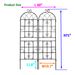 2 Pack Metal Garden Trellis 71" X 19.7" Rustproof Trellis For Climbing Plants Outdoor Flower Support_maomaolike.com