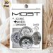 Vintage Automotive Wheel Painting Poster, Sleek Retro 1970s Iconic Metallic Wheel Designs Poster, Stylish Car Culture Decor Ideal For Garage, Workshop_maomaolike.com