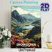 Snowdonia National Park Landscape Painting Poster, Vibrant Retro-style Mountain, Lake & Wildflower Scene Poster, Nature-themed Decor Ideal For Living_maomaolike.com
