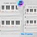 Piano Notes Painting Poster, Color-coded Piano Keys & Staff Chart Poster, Practical Guide For Learning Music Notes, Ideal For Music Studio, Practice_maomaolike.com