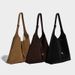 Niche Design Tote 2026 Autumn And Winter New Model, Large-capacity Women's Commuter Suede-feel Shoulder Bag, Crossbody Bag_maomaolike.com