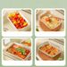Tin Rectangular Disposable Meal Packaging Barbecue Baking, Strong Leak Proof, Unbreakable, Aluminum Foil Box, Thickened_maomaolike.com